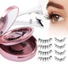 Magnetic-Eyelashes 2 Pairs with Applicator, Reusable Natural Look Lashes Kit
