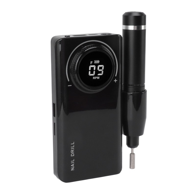 Electric Nail Drill Machine 35000RPM LED Display Rechargeable Nail Polishing