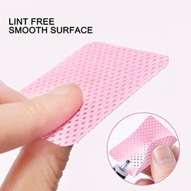 1000 Piezas de Quitaesmalte de Uñas, Toallitas de Uñas sin Pelusa, Almohadilla Suave para Quitar Esmalte de Uñas, Almohadilla de Limpieza de Pegamento para Extensión de Pestañas, Fácil de Llevar, Elim
