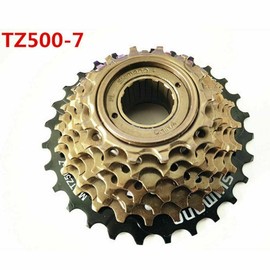 TDR Shimano MF-TZ500-7 7-Speed Freewheel Threaded Cassette 14-28T MTB Mountain Bike Road Cycling Screw-On Bicycle Gear Replacement