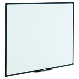 Universal 43629 Dry Erase Board, Melamine, 48 x 36, Black Frame
