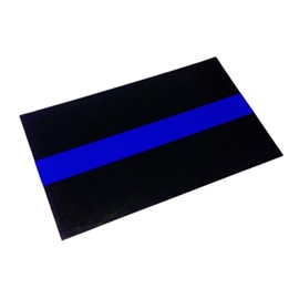 Thin Blue Line Police Sheriff Car Decal / Sticker - Blue & Black