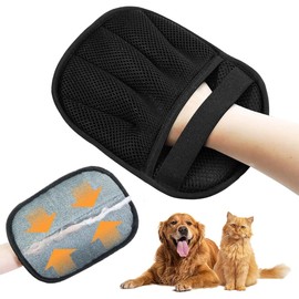 Mokeum Pet Hair Removal Glove, Double-Sided Reusable Pet Hair Remover Gloves for Pets, Static Removal Gloves for Clothes Furniture Washing, Deshedding, Grooming(1 PCS)