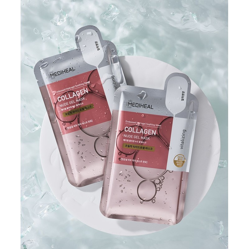 Mediheal Nude Gel Mask Pack 10 Sheets 3 Types