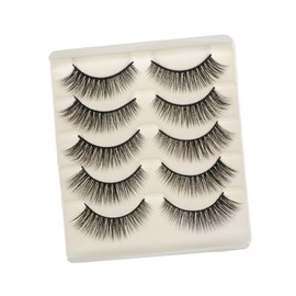 Baluue 3sets Magnetic False Eyelashes Long and Thick Natural Look for Women Girls 5pairs*3