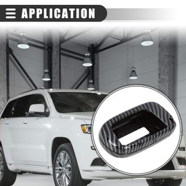 Motoforti Car Key Fob Cover, Keyless Remote Key Soft Case Protector, for Jeep Grand Cherokee 2014-2019, TPU, Black Gray