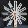 Woodworking Scriber Ruler Heavy Duty T-Shape Multi-Angle Scribing Tool Stainless