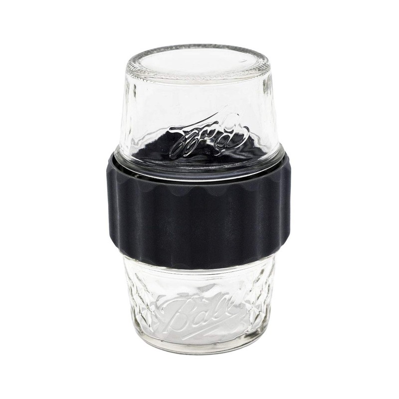 2-in-1 Lid for Connecting Two Regular Mouth Jars by Mason