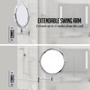 OVENTE 7" Wall Mounted Makeup Mirror with 1X/10X Magnification, Double