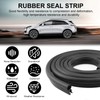 20FT Rubber Seal Strip, Car Door Seal Strip with Top