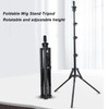 Wig Head Stand Tripod Aluminum Alloy Adjustable Height Portable Mannequin