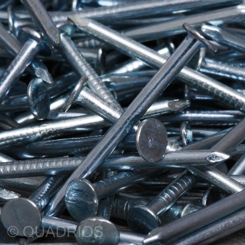 QUADRIOS GmbH Steel Nail Assortment 2000 Pieces Various Nails Carpet