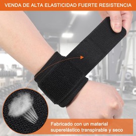 Muñequeras de Soporte, 2 pack Muñequera Deportivas Transpirable, Brinda Soporte para Muñeca para Gimnasio y Levantamiento de Pesas, Ajustable Muñequera para Hombres y Mujeres