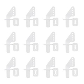 LvYiLinggg 12pcs 4 Hole Control Horn Kit for RC Airplane Foam Fixed Wing Aircraft KT Rudder Control Horn DIY Parts Helicopter Model Replacement Parts