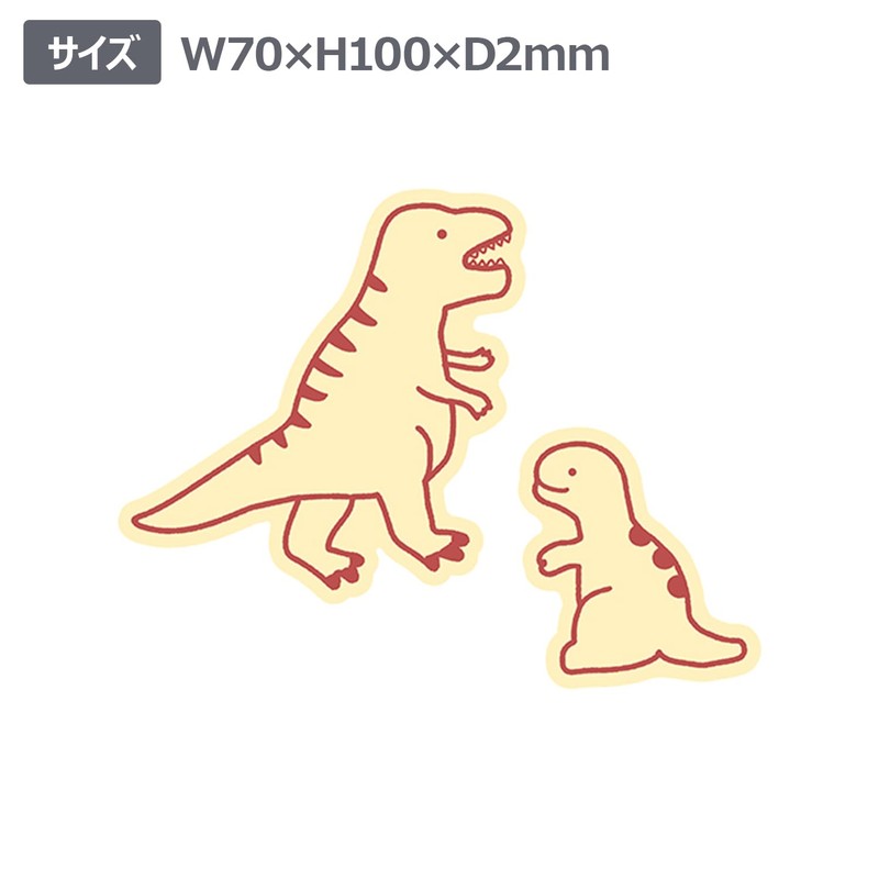 Elcomune Sticker Die Cut Sticker Dinosaur Parent and Child T-Rex