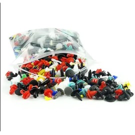 SANDARIO- Universal Car Clips Mixed -Bumper Clips-Door Panel Clips-Retainer clips-500 Pcs Assorted Plastic Clips for Car Fastener, Multi-Color-Automotive Clips