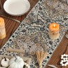 Artoid Mode Boho Bohemia Style Dark Blue Table Runner, Rustic