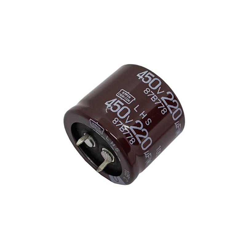 Elko Capacitor Radial 220µF 450V | Snap-in Electrolytic Capacitor up