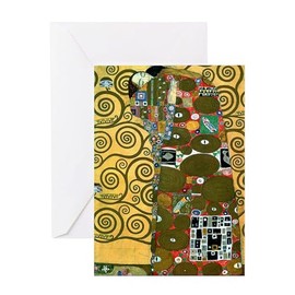 CafePress Fulfillment By Gustav Klimt Greeting Cards Folded Greeting Card Matte