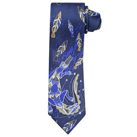 Australian Made Crocodile Yijan Tie Navy