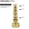 PLG Heavy Duty Brass Adjustable Garden Hose Nozzle & Hose