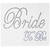 Unik Occasions Rhinestone Bride to Be Laptop Decals Stickers, Clear/Blue