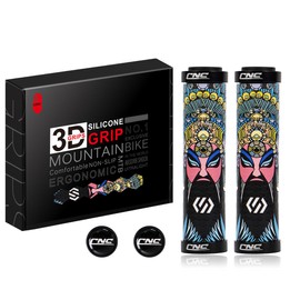 Chooee 3D Mountain Bike Bicycle Grips MTB Bicycle Handlebar Grips Silica Gel Bicycle Grips GGS