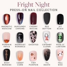 Glamnetic Fright Night Press-On Nail Collection:_Red Bottom
