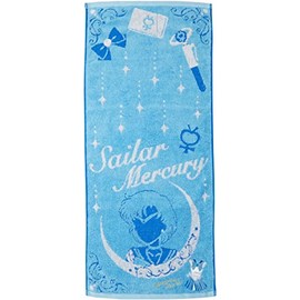 Bandai 4085000300 Sailor Moon Face Towel, Costume (Sailor Mercury) 100% Cotton