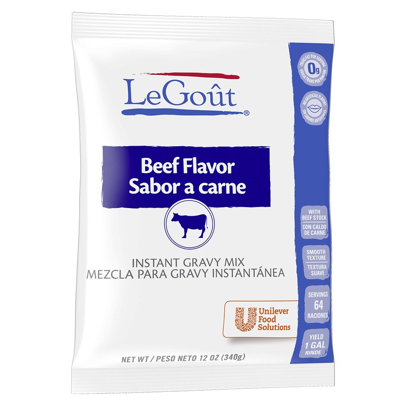 LeGout Beef Instant Gravy Mix No Artificial Flavors, 0g Trans
