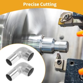 Partuto 2 Pcs Hose Barb Fittings 1.5" BSP Female Pipe Fittings 1.5" OD for Air Water Oil Gas Fuel 304 Stainless Steel Silver Tone