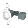 Utilitech 1-Pack 45-Watt Equivalent White Dimmable LED Recessed Retrofit Downlight