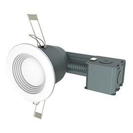 Utilitech 1-Pack 45-Watt Equivalent White Dimmable LED Recessed Retrofit Downlight (Fits Housing Diameter:3-in)