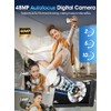 Cámara digital, enfoque automático 4K Vlogging Cámara para fotografía con