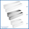 GRIDMANN 32-inch Double Tier Speed Rail - Stainless Steel Liquor
