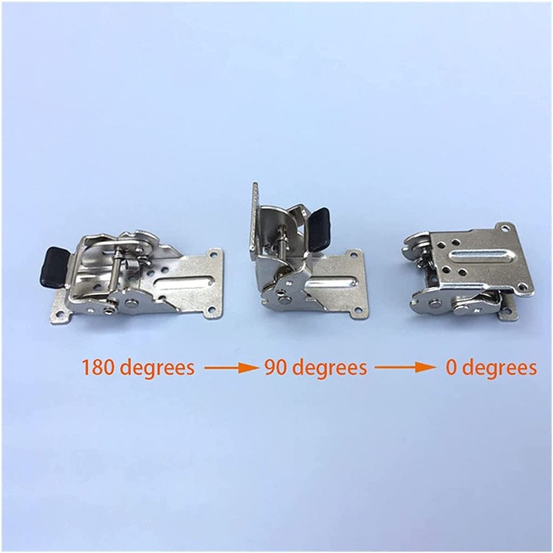 4 PCS Foldable Support Bracket -Self-Locking Hinge- Leg Fittings and