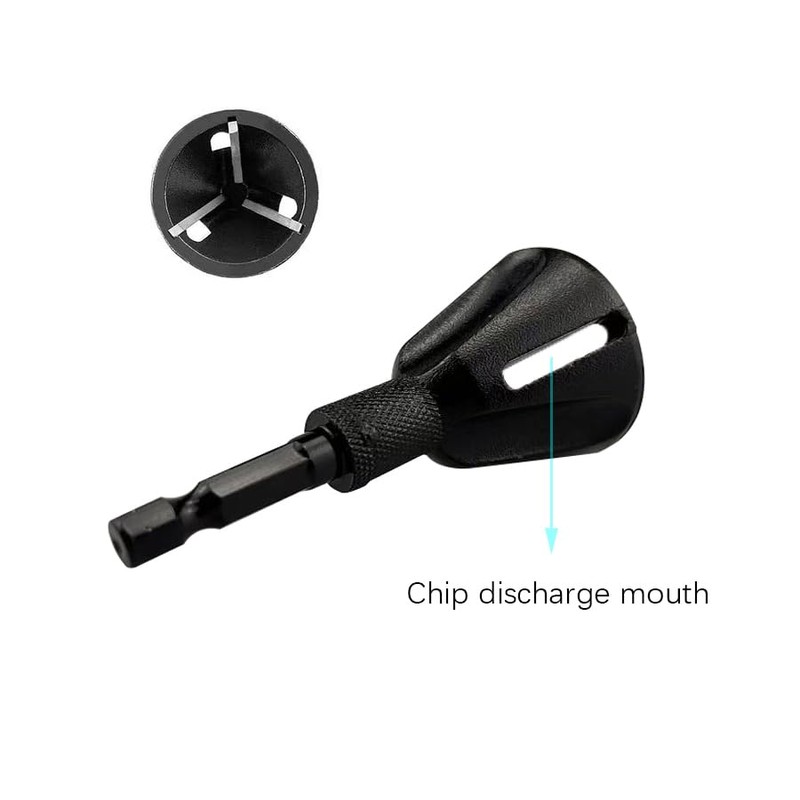 GUDINGHENG Deburring Drill Bit Tool, Threaded Round-Corner Deburring and Chamfering