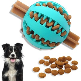 Mumoo Bear Treat Dispenser Dog Toy Ball | Interactive Dog Toys for Boredom | Dog Puzzle Toy | Stimulation Toy (Small 7cm/2.75in, Blue, 1 Pack)