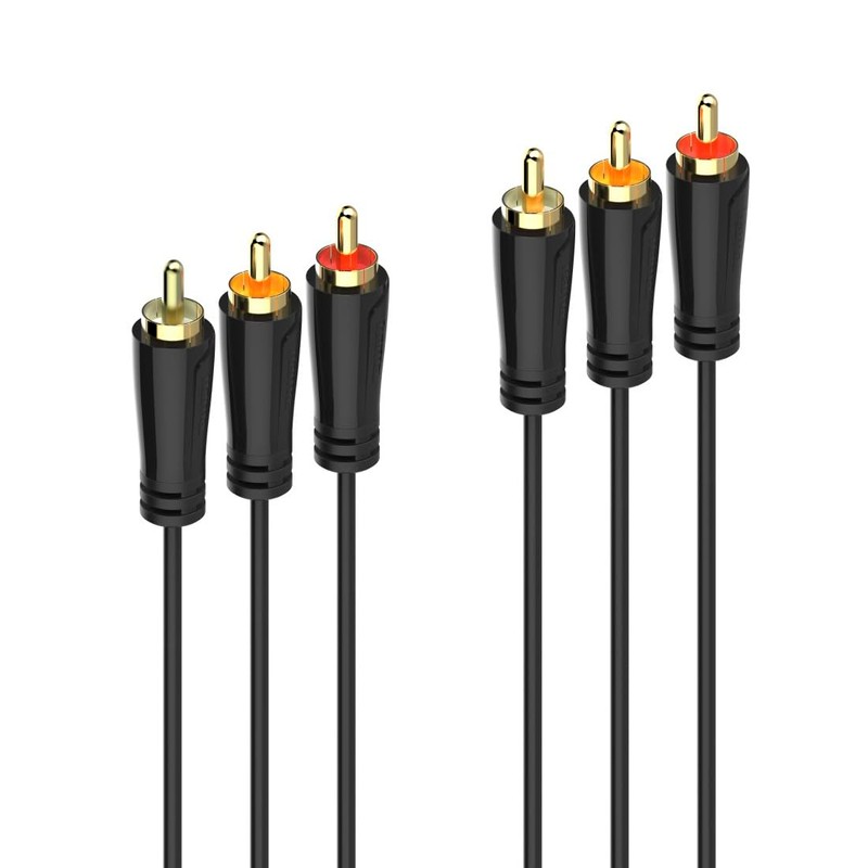 Hama 1.5m 3 RCA Male to 3 RCA Male Gold