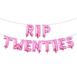 RIP TWENTIES 30th Birthday Party Supplies, Happy Birthday Banner for Death to My Twenties 20s RIP Youth Men Women Dirty 30 Funny Decorations for 30th
