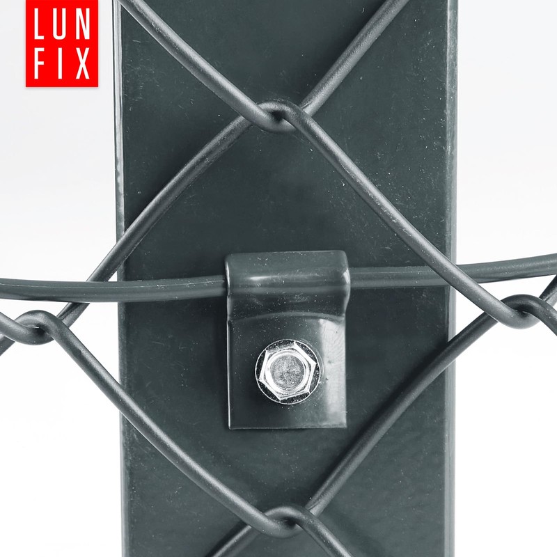 Mounting Clamp Rod Mat Fence Tension Wire Holder with Self-Tapping