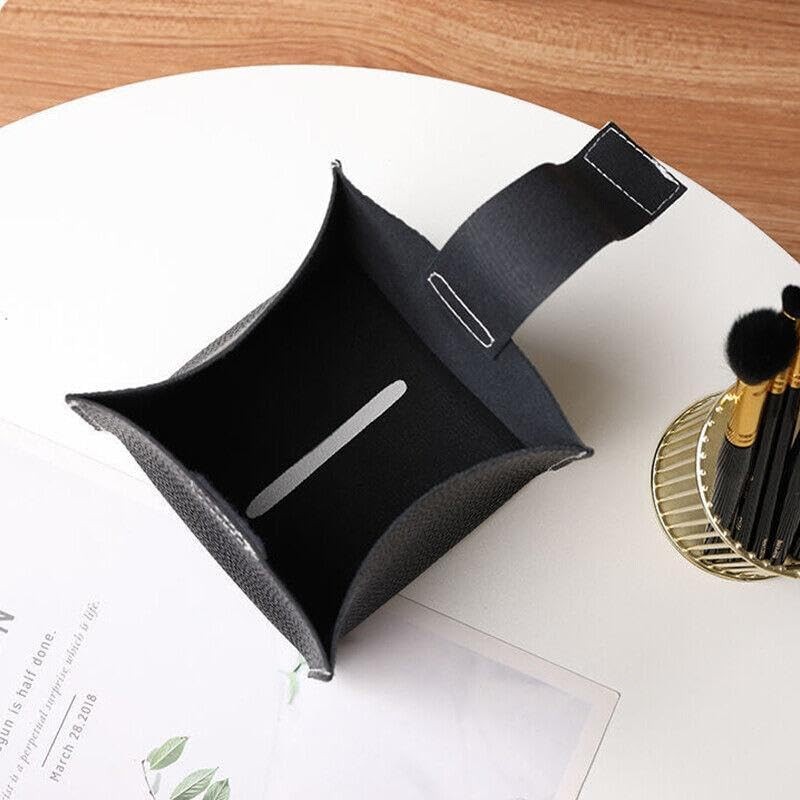 Tissue Box Dispenser Paper Storage Holder Napkin Case Organizer PU