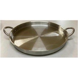 Mexican Style Extra Large Stainless steel flat surface Round Redondo Comal Roaster 22 inches Two Handles
