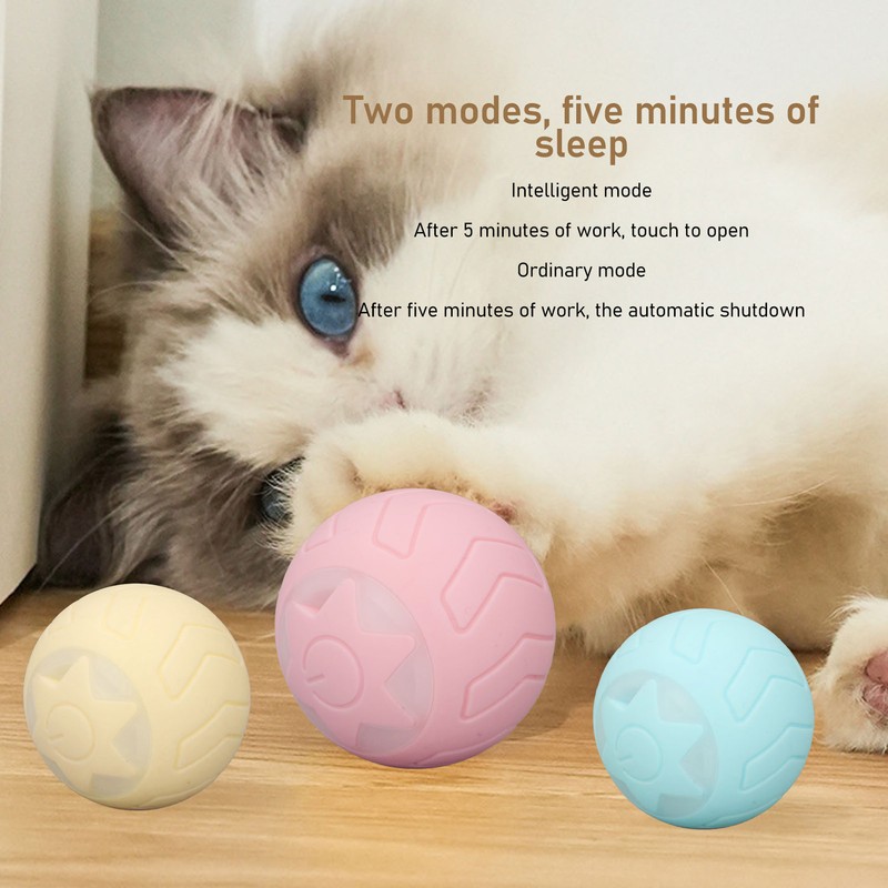 Peppy Pet Ball for Cats with Led Flash Colorful Lights