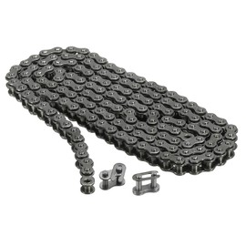 sourcing map #25/04C-1 Roller Chain 3 Feet 1/4" Pitch Carbon Steel Roller Chains with 2 Free Master Connector Links for Mini Bikes, Motorcycles, 144 Links