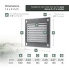 Vent Systems 4'' x 4'' Inch (Overall Dimensions) Galvanized Air