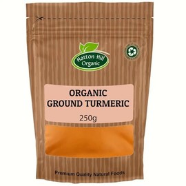 Organic Ground Turmeric 250g by Hatton Hill Organic | Rich, Earthy Flavour & Vibrant Colour | Perfect for Curries & Cooking