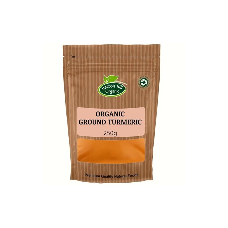 Organic Ground Turmeric 250g by Hatton Hill Organic | Rich,