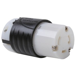 Pass & Seymour L530CCCV3 Industrial Specification Grade Turn Lock Connector 30-Amp 125-volt Two Pole 3 Wire