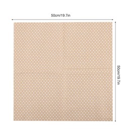 HAOHIZE Pack of 7 Cotton Fabric Patchwork 50 x 50 cm, Patchwork Fabrics Package, Lining Fabric, Quilting, Sewing, Craft Supplies, Squares, Pre-Cut (Brown)